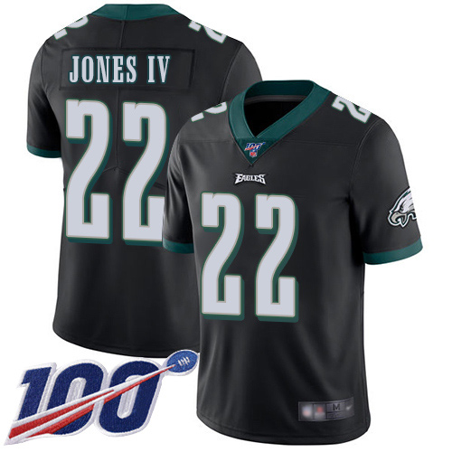Men Philadelphia Eagles #22 Sidney Jones Black Alternate Vapor Untouchable NFL Jersey Limited Player->philadelphia eagles->NFL Jersey